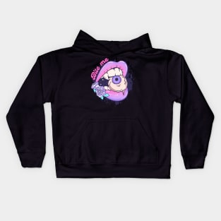 Hot goth bite me Kids Hoodie